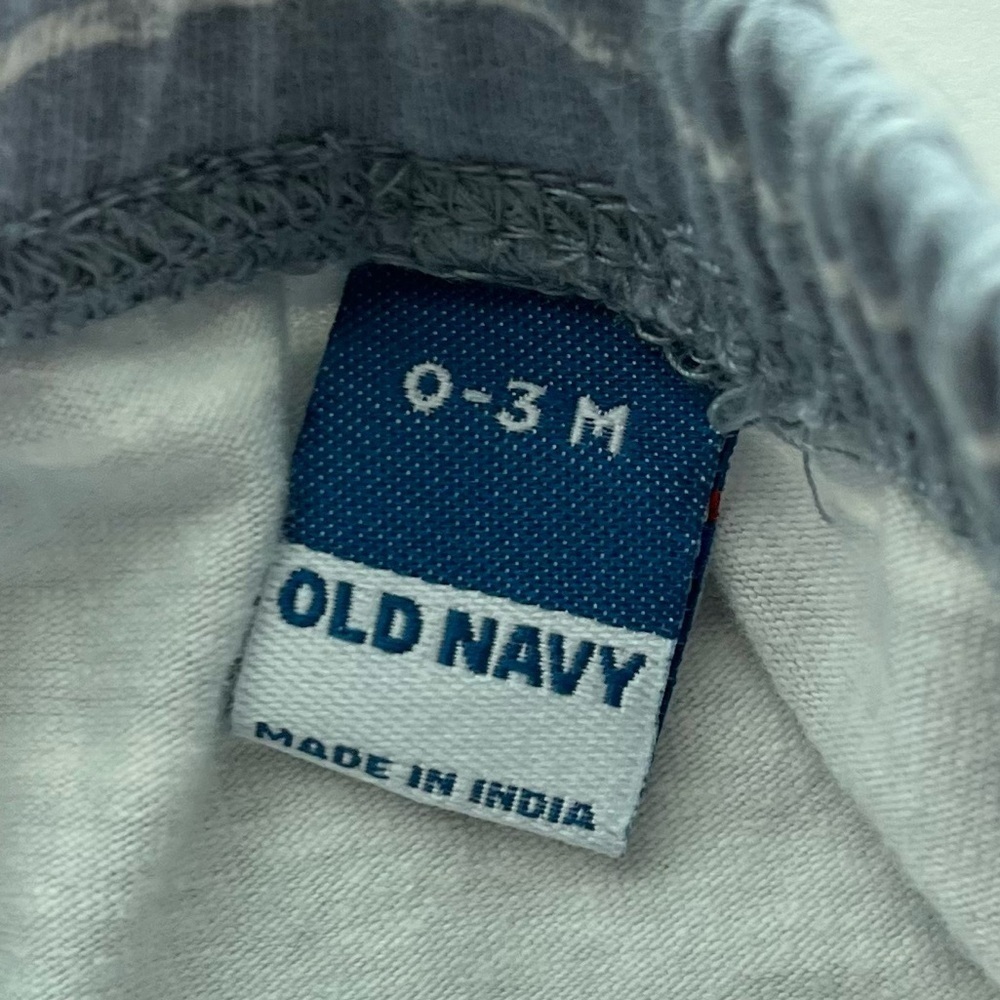 Old Navy • Baby 0-3 Month 3 Pack Casual Pants Navy Grey - Picture 4 of 6